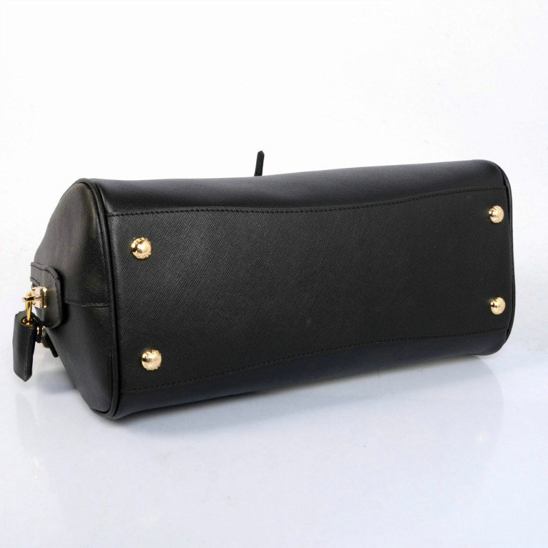 2014 Prada Saffiano Leather 32cm Two Handle Bag BL0823 black for sale - Click Image to Close